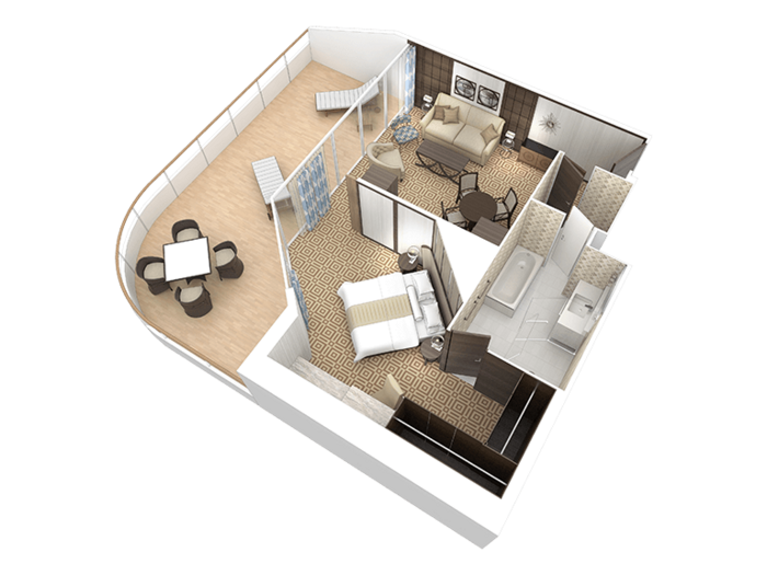 Azamara Club Cruises Azamara Pursuit Accommodation Owner's Suite Floor Plan.png